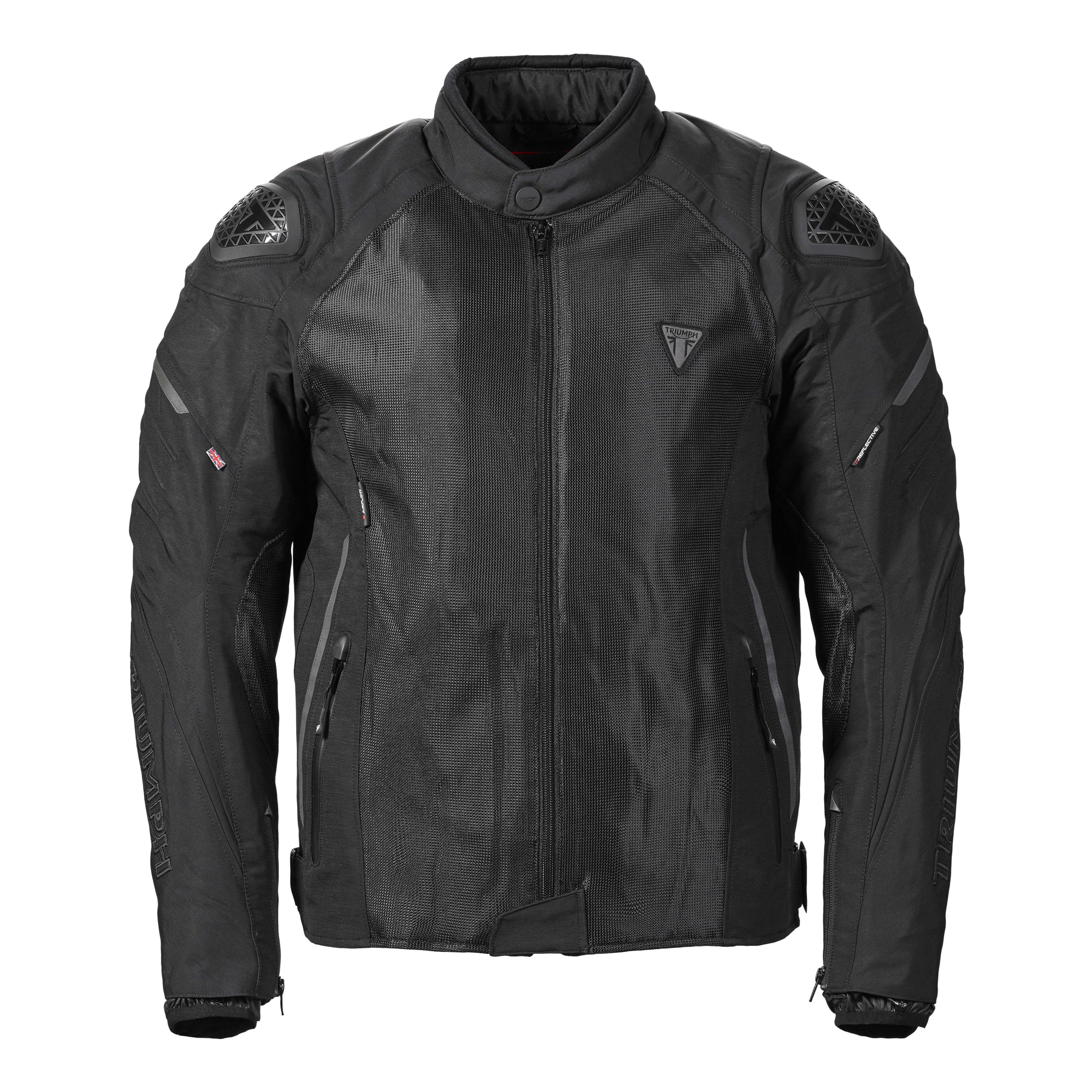 ✨大人気！TRIUMPH TRIPLE SPORTS MESH JACKET M Triple Mesh Motorcycle Roadster Black Jacket | Motorcycle Clothing